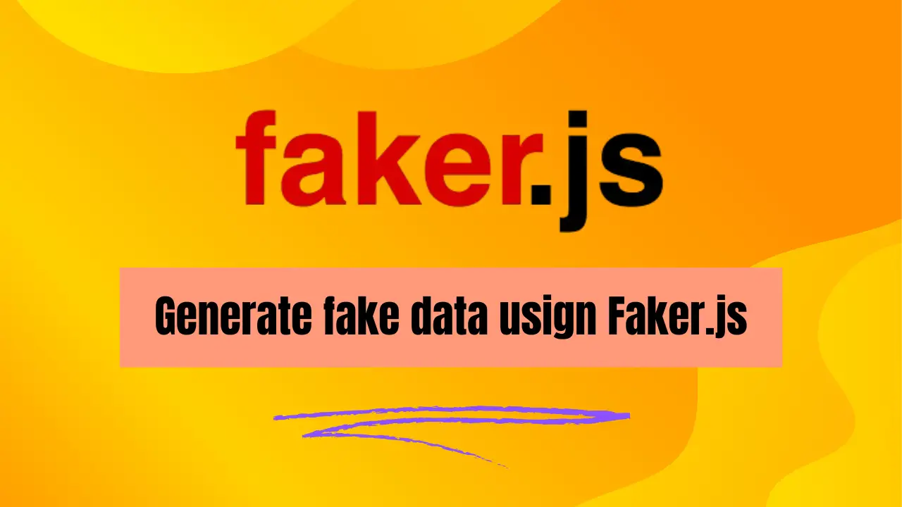 Generate Sample Data Using Faker.js